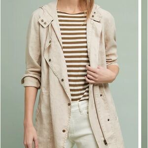 Micheal Stars on line exclusive for Anthropologie Linen Anorak Jacket Small